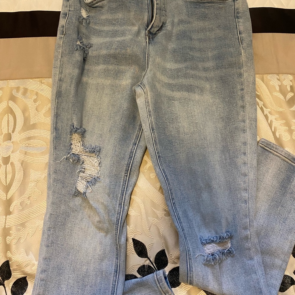 Royalty For Me Vintage Stretch Light Blue Jeans